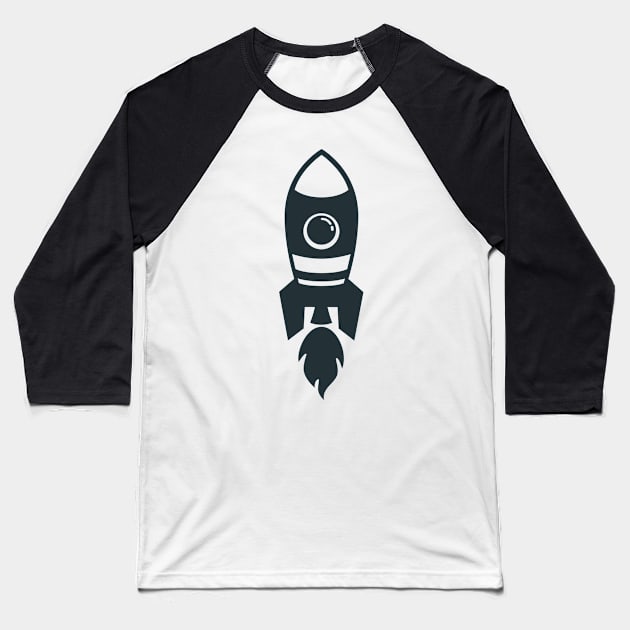 Craft Rocket Baseball T-Shirt by Usea Studio